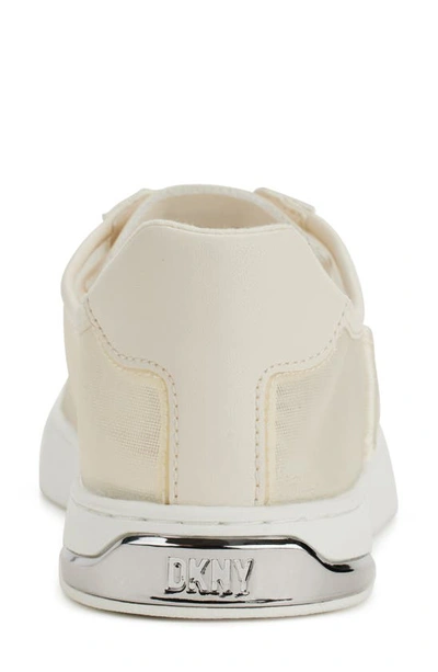 Shop Dkny Sina Mesh Sneaker In Egg Nog