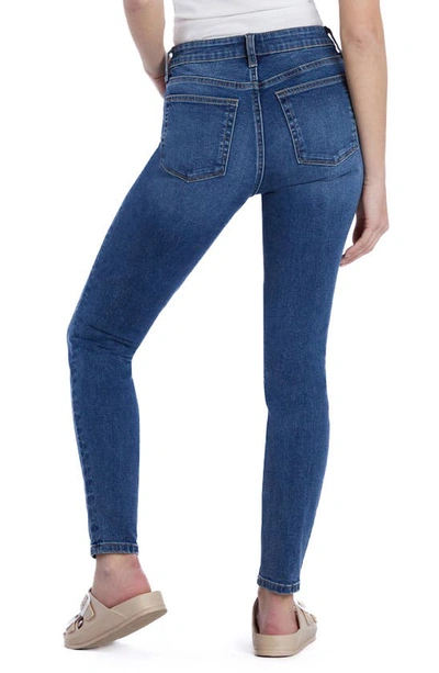 Shop Hint Of Blu Brilliant High Waist Skinny Jeans In Blue Camper