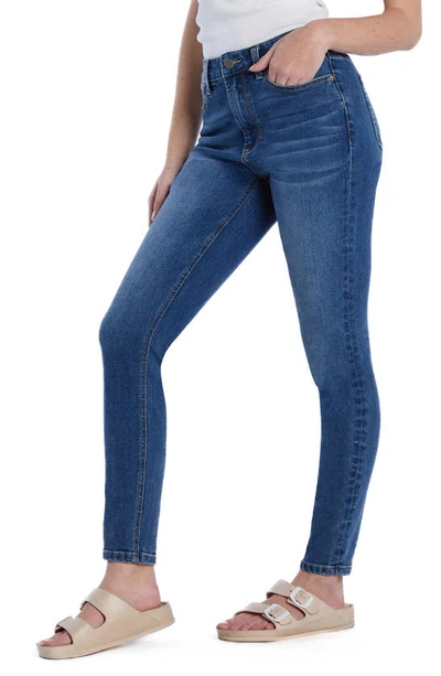 Hint Of Blu Brilliant High Waist Skinny Jeans In Blue Camper