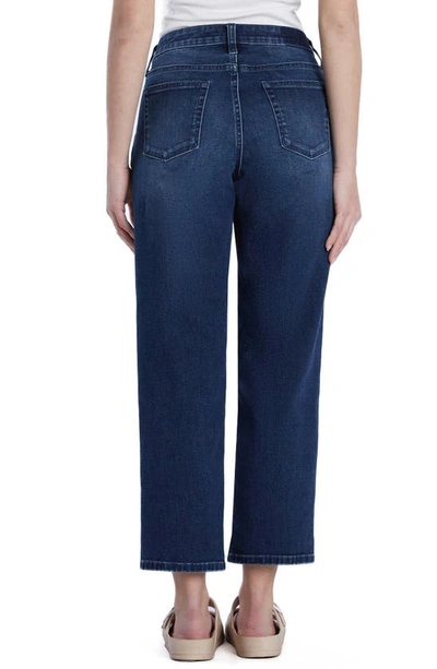 Hint Of Blu Effortless High Waist Boyfriend Jeans In Brooklyn Blue