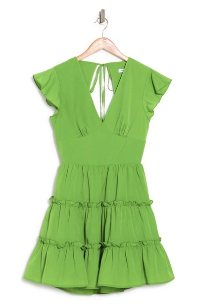 Shop Area Stars Lizz Tiered Fit & Flare Dress In Green