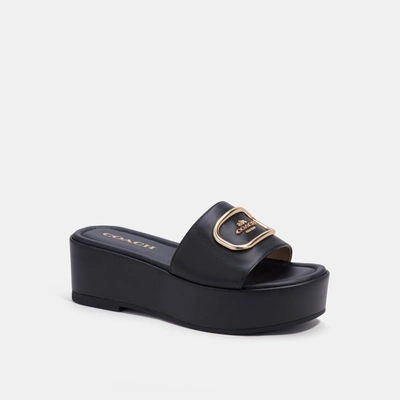 Shop Coach Outlet Eloise Sandal In Black