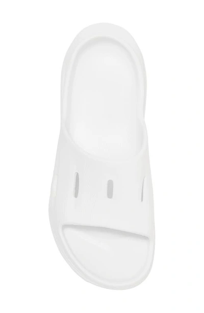 Hoka Gender Inclusive Ora Recovery Slide 3 Sandal In White / White