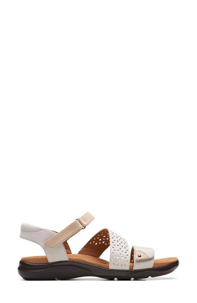 Shop Clarks Kitly Way Sandal In White Leather