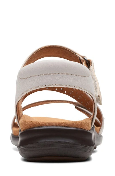 Shop Clarks Kitly Way Sandal In White Leather