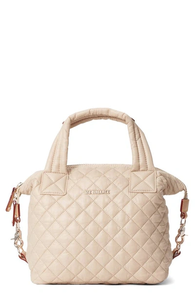 Shop Mz Wallace Small Sutton Deluxe Tote In Buff
