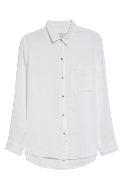 Rails Ellis Button-down Long-sleeve Solid Shirt In White