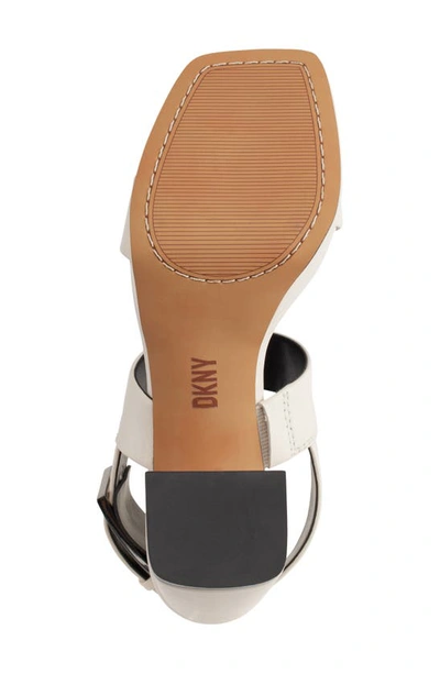 Dkny Women's Bibiana Ankle-strap Slingback Platform Sandals In Egg Nog