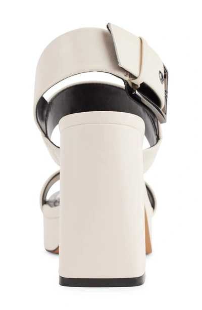 Dkny Women's Bibiana Ankle-strap Slingback Platform Sandals In Egg Nog