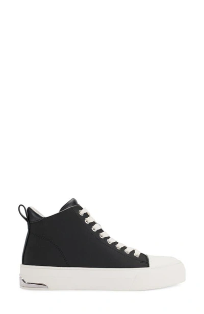 Shop Dkny Yaser Mid Top Platform Sneaker In Black