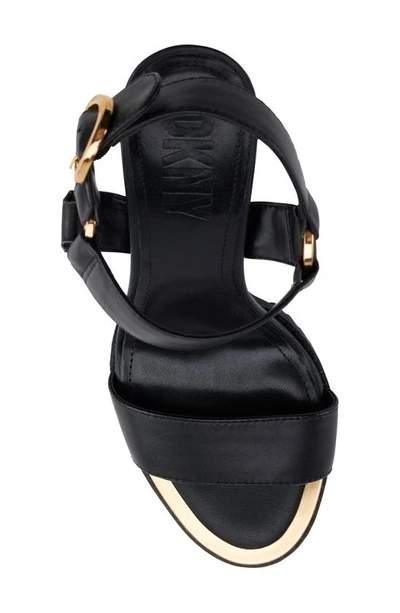Shop Dkny Blaire Harness Strap Sandal In Black