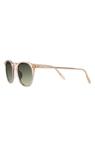 Shop Oliver Peoples O'malley 48mm Phantos Sunglasses In Rose Gold