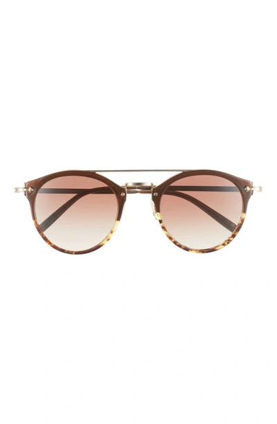Shop Oliver Peoples Remick 50mm Phantos Sunglasses In Dark Tortoise