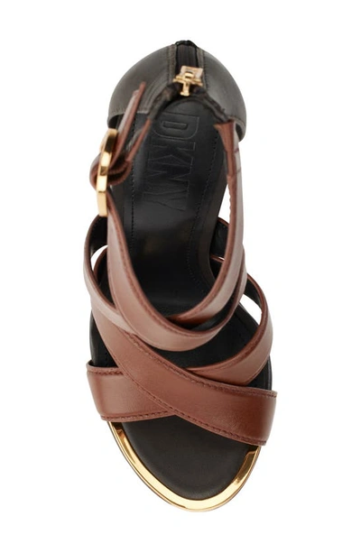 Shop Dkny Emelen Sandal In Saddle/ Esp