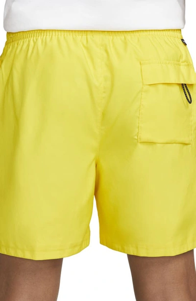 Shop Nike Woven Lined Flow Shorts In Opti Yellow/white