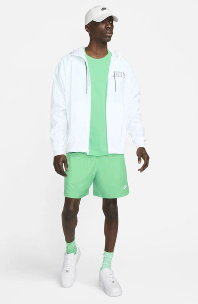 Shop Nike Woven Lined Flow Shorts In Spring Green/white