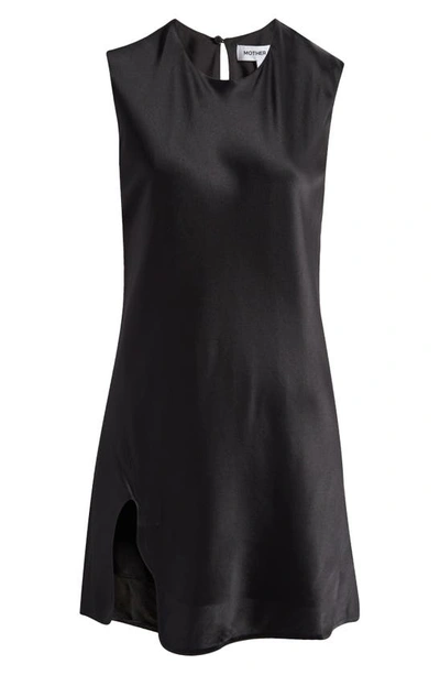 Shop Mother Of All Miley Silk Minidress In Black
