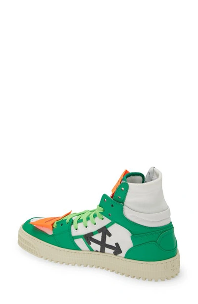 Shop Off-white Off Court 3.0 High Top Sneaker In White Green