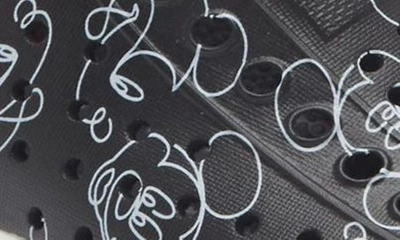 Shop Native Shoes X Disney Kids' Jefferson Print Slip-on Sneaker In Jiffy Black/ Mickey Doodle