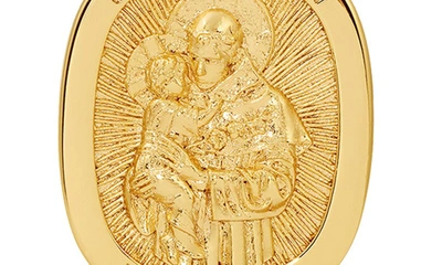 Shop Joy Dravecky Saint Anthony Pendant Necklace In Gold