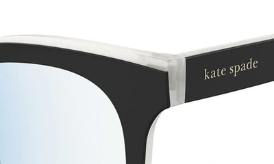 Shop Kate Spade Everlee 50mm Blue Light Blocking Reading Glasses In Black Beige/ Demo Lens