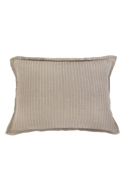 Pom Pom At Home Chatham Ribbed Cotton Sham In Natural