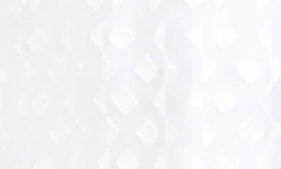 Julia Jordan Geo Print Puff Sleeve Midi Dress In Ivory