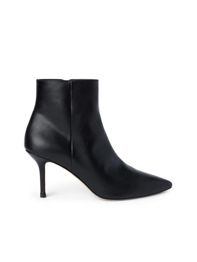 Shop L Agence Aimee Bootie In Black Leather