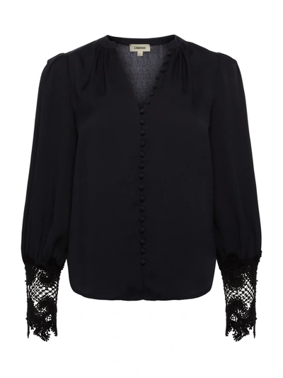 Shop L Agence Ava Blouse In Black