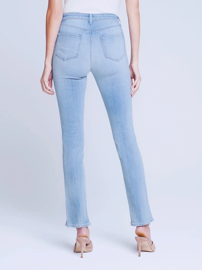 L'agence Sneeki Low Rise Straight Leg Sneaker Jeans In Olympia In Lasso
