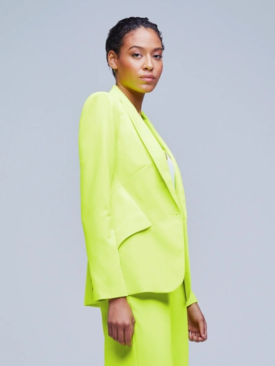 Shop L Agence Chamberlain Blazer In Chartreuse