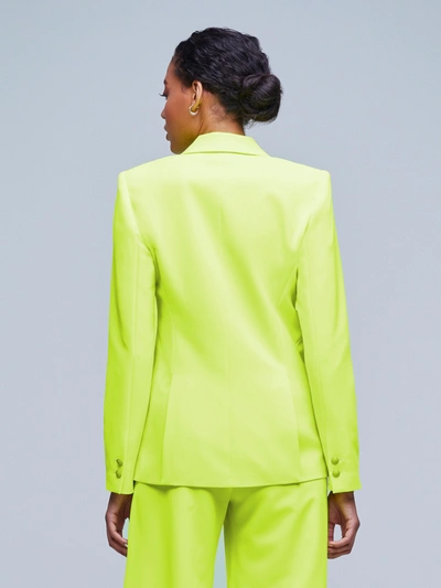 L Agence Chamberlain Blazer In Chartreuse
