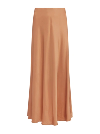 Shop L Agence Clarisa Skirt In Soft Tan