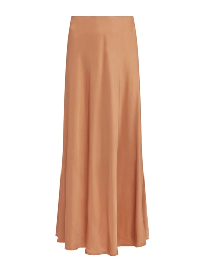 L Agence Women's Clarisa Bias-cut A-line Maxi Skirt In Soft Tan