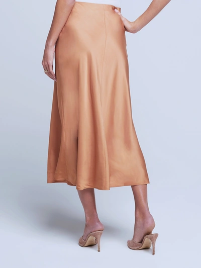 Shop L Agence Clarisa Skirt In Soft Tan