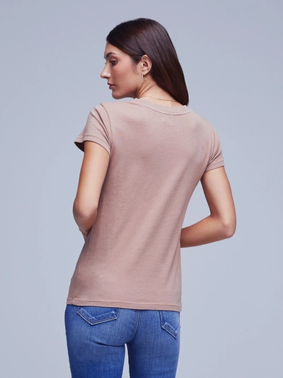 Shop L Agence Cory Tee In Sepia