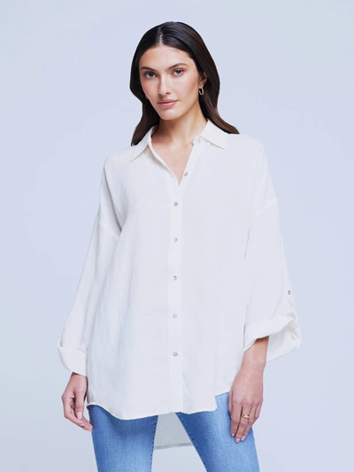 Shop L Agence Harbor Tunic Top In Ivory