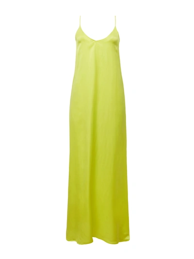 L Agence Hartley Trapeze Slipdress In Lime