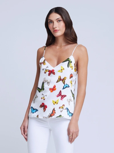 L'AGENCE Jane Butterfly Print Camisole