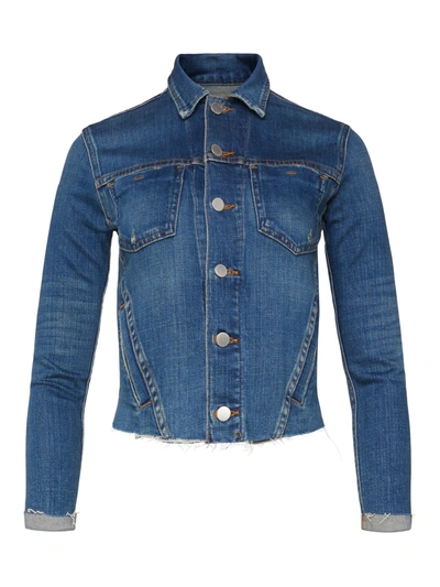 Shop L Agence Janelle Denim Jacket In Authentique