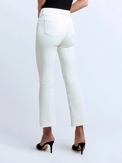 Shop L Agence Kendra Cropped Flare Jean In Vintage White