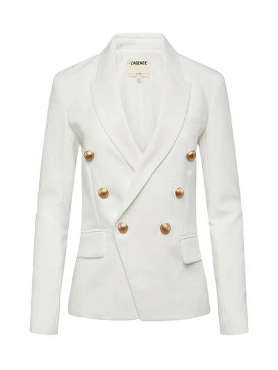 Shop L Agence Kenzie Blazer In Ivory