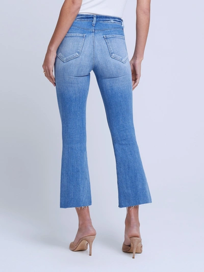 Shop L Agence Kendra Cropped Flare Jean In Balboa