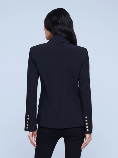 Shop L Agence Kenzie Blazer In Black