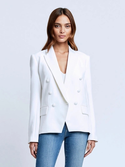 Shop L Agence Kenzie Blazer In White/white