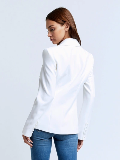 Shop L Agence Kenzie Blazer In White/white