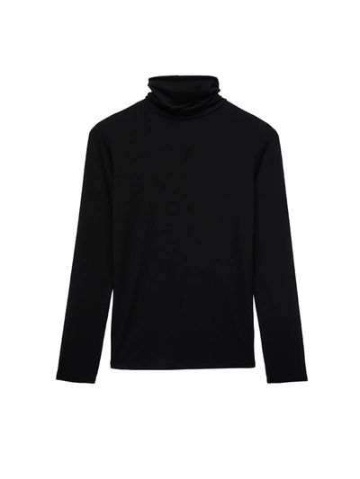 Shop L Agence Lani Long Sleeve Top In Black