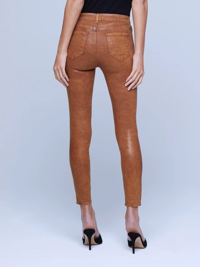 Shop L Agence Margot Coated Jean In Java Mineral Coated