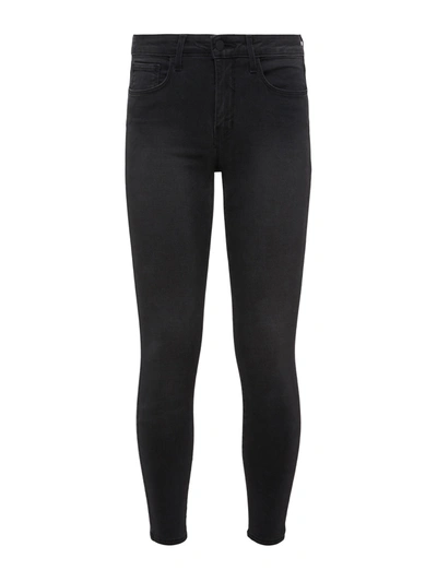 Shop L Agence Margot Skinny Jean In Dark Graphite