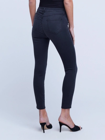 Shop L Agence Margot Skinny Jean In Dark Graphite